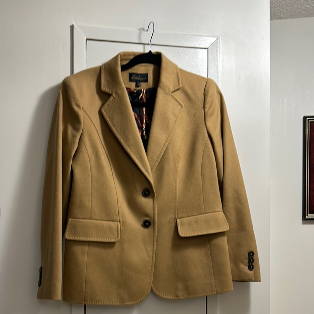 Luisa Spagnoli Classic Tan Blazer by Coldwater Creek